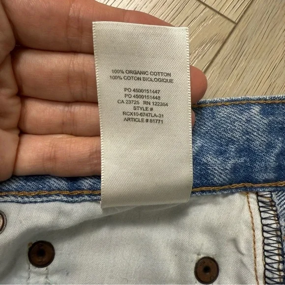 Denim Forum Joni High Rise Loose Jeans Size 23 Aritzia #81771 - Picture 8 of 11